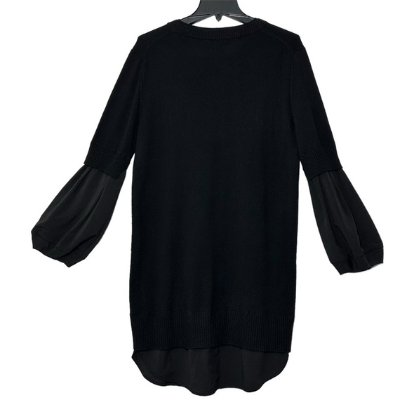 FLAWED Brochu Walker The Ebella Layered Dress Black Onyx Black Underlayer size S - Picture 11 of 14